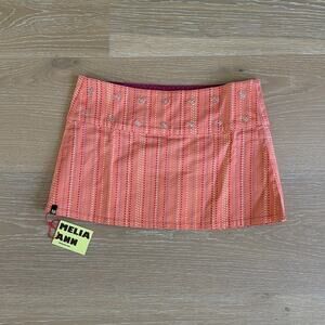 Melia Ann Bobby Reversible Skirt Size S in Magenta Orange Sunset